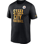 Nike Men's Pittsburgh Steelers Steel City Legend Logo Black T-Shirt