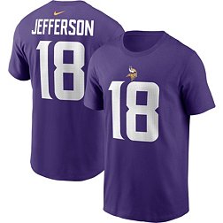 Nike Men's Minnesota Vikings Justin Jefferson #18 Logo T-Shirt