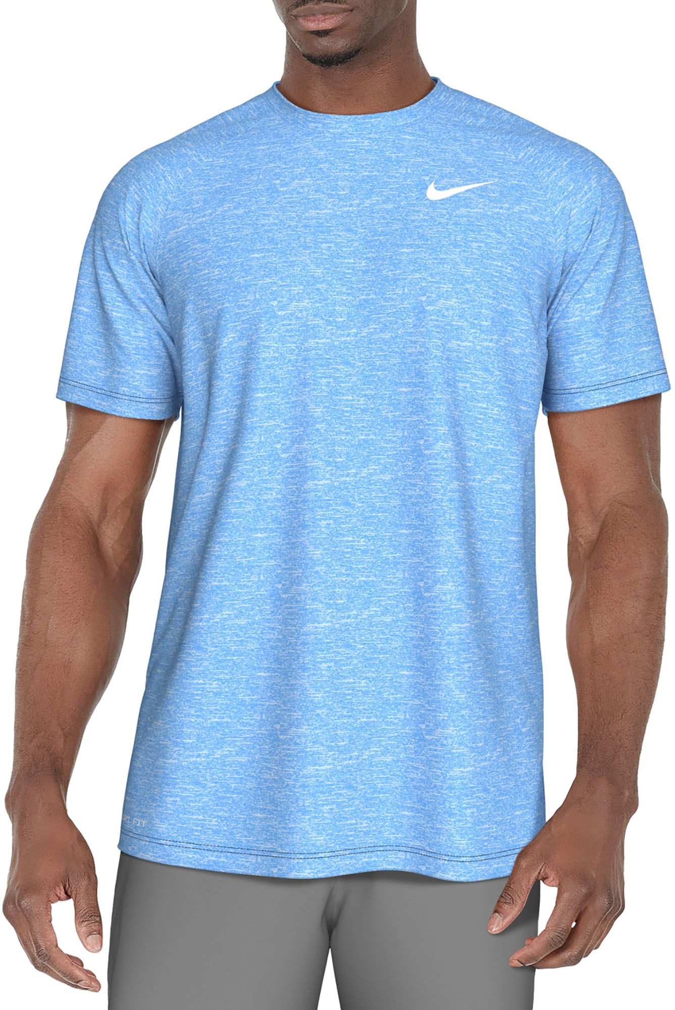 Nike Men's Heather Short Sleeve Rash Guard