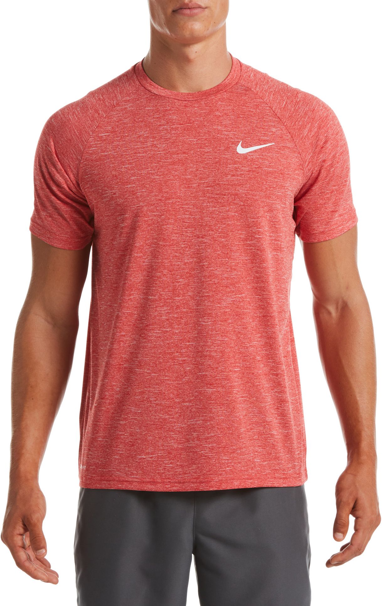 Nike Men's Heather Short Sleeve Rash Guard