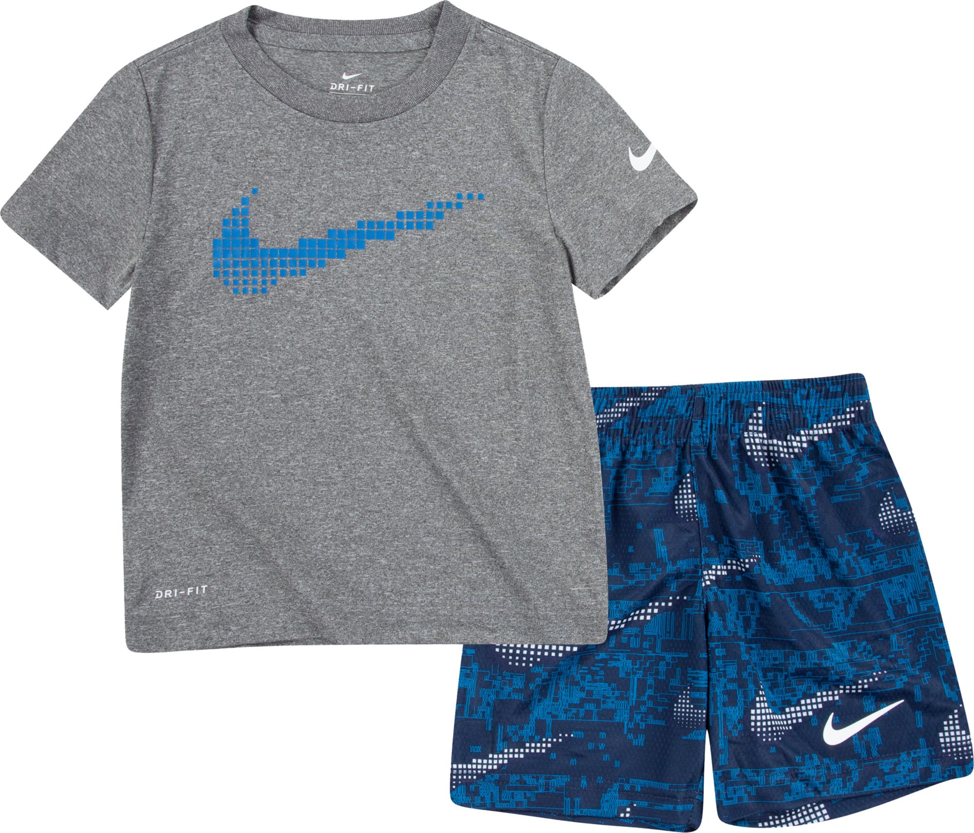 Nike Little Kids' Dri-FIT Logo T-Shirt and Shorts Set