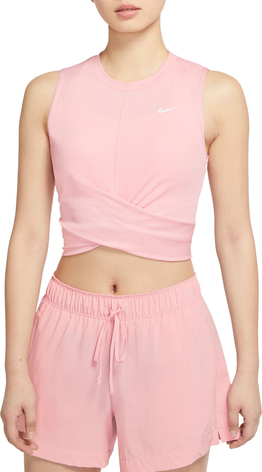 Nike dry women's outlet twist cropped tank