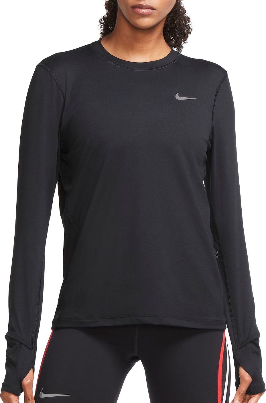 Nike Women's Element Running Crewneck Pullover Long Sleeve Shirt