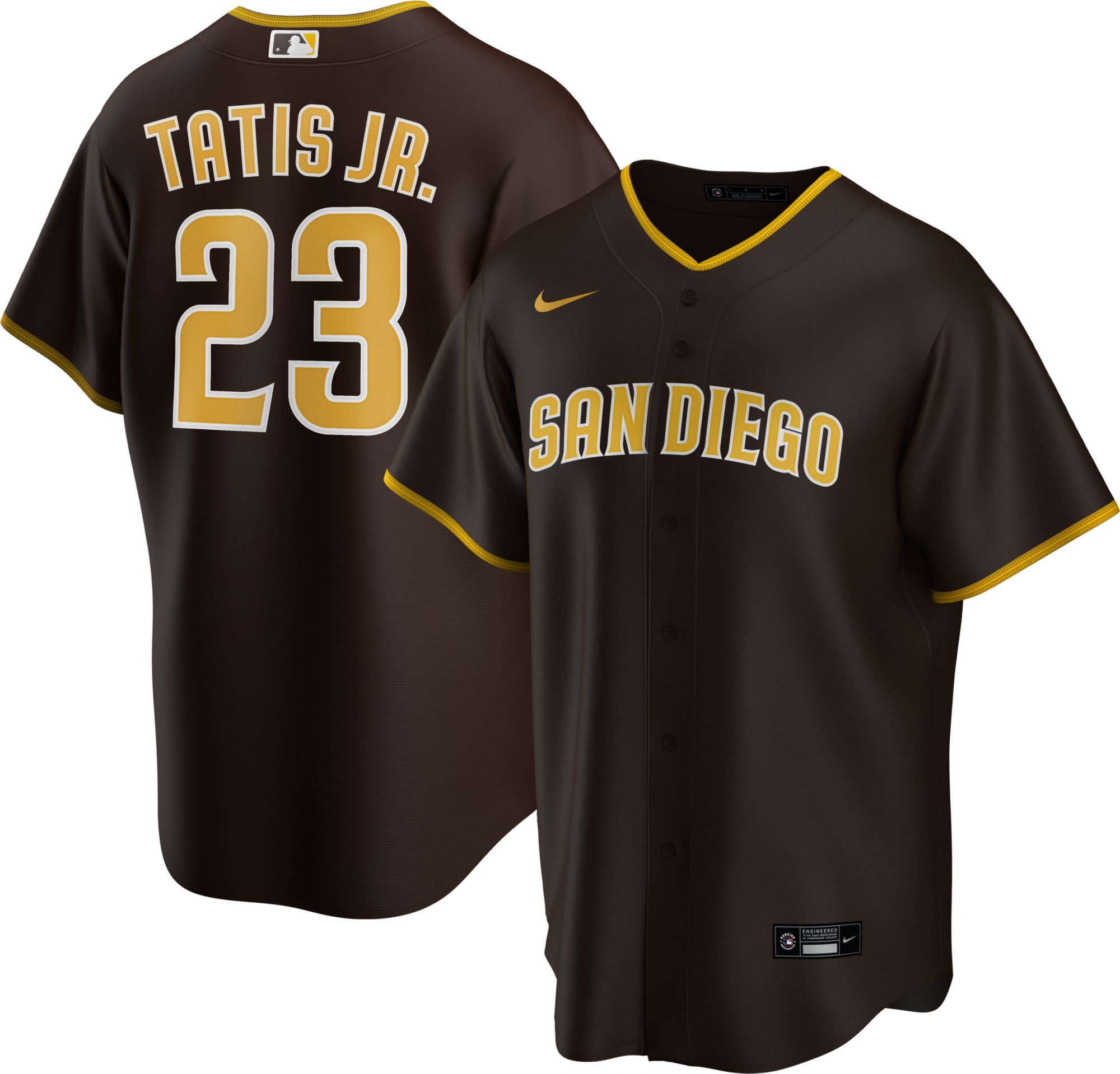 Nike Men's Replica San Diego Padres Fernando Tatis Jr. #23 Cool Base White  Jersey