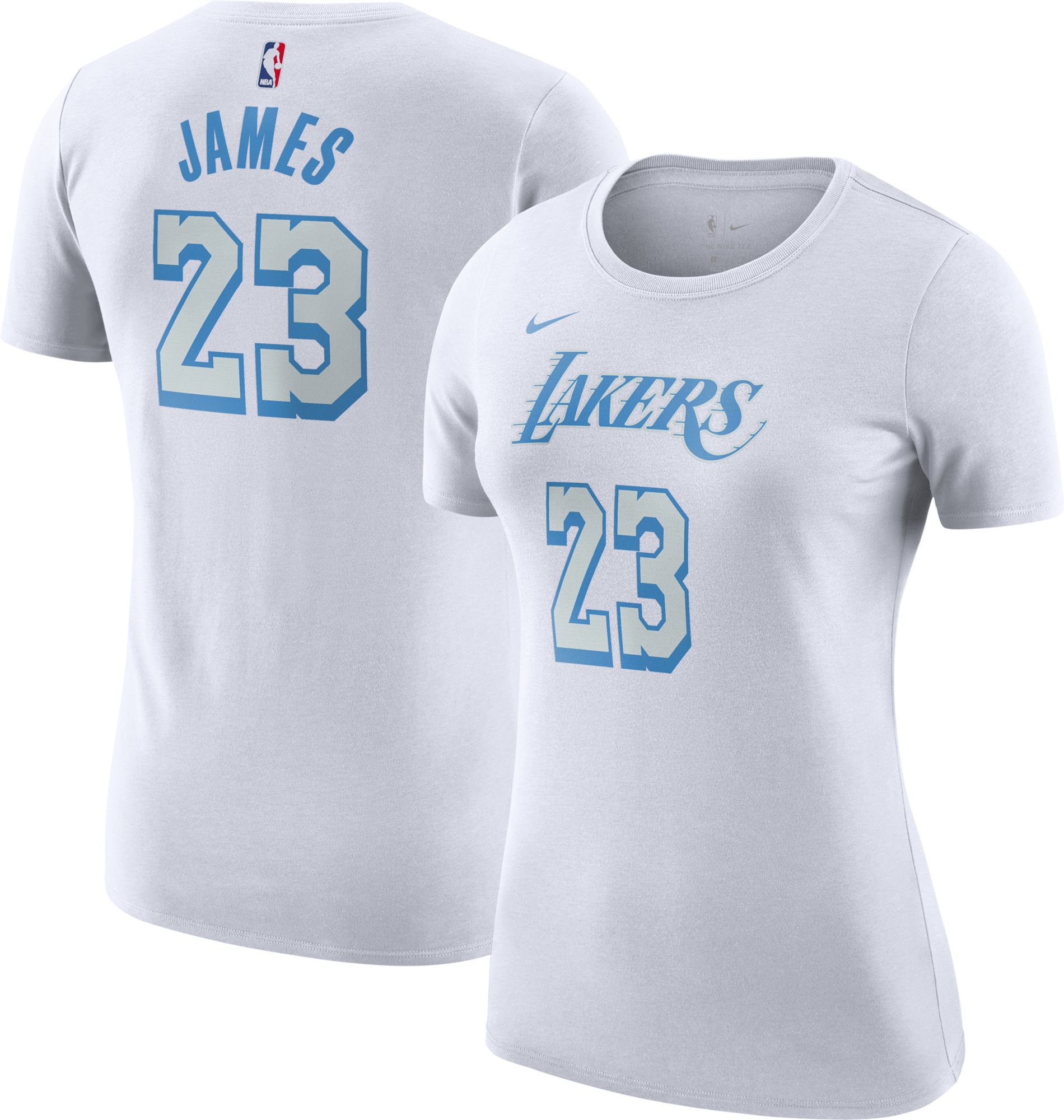 LA Lakers LeBron James #23 NBA Gray Hoodie Sweatshirt Pullover Men's Small