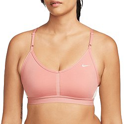 Nike Training Dri-FIT Indy V-neck light-support padded bra in pink