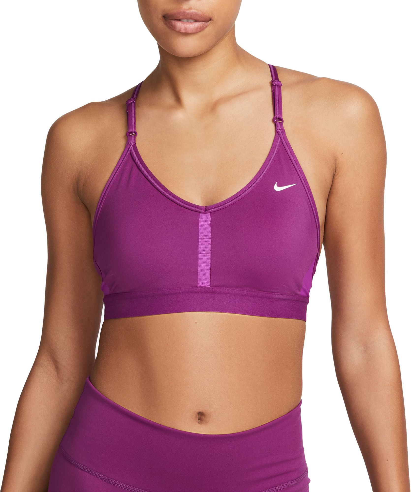 Nike Women's Dri-FIT Indy Light-Support Padded V-Neck Sports Bra