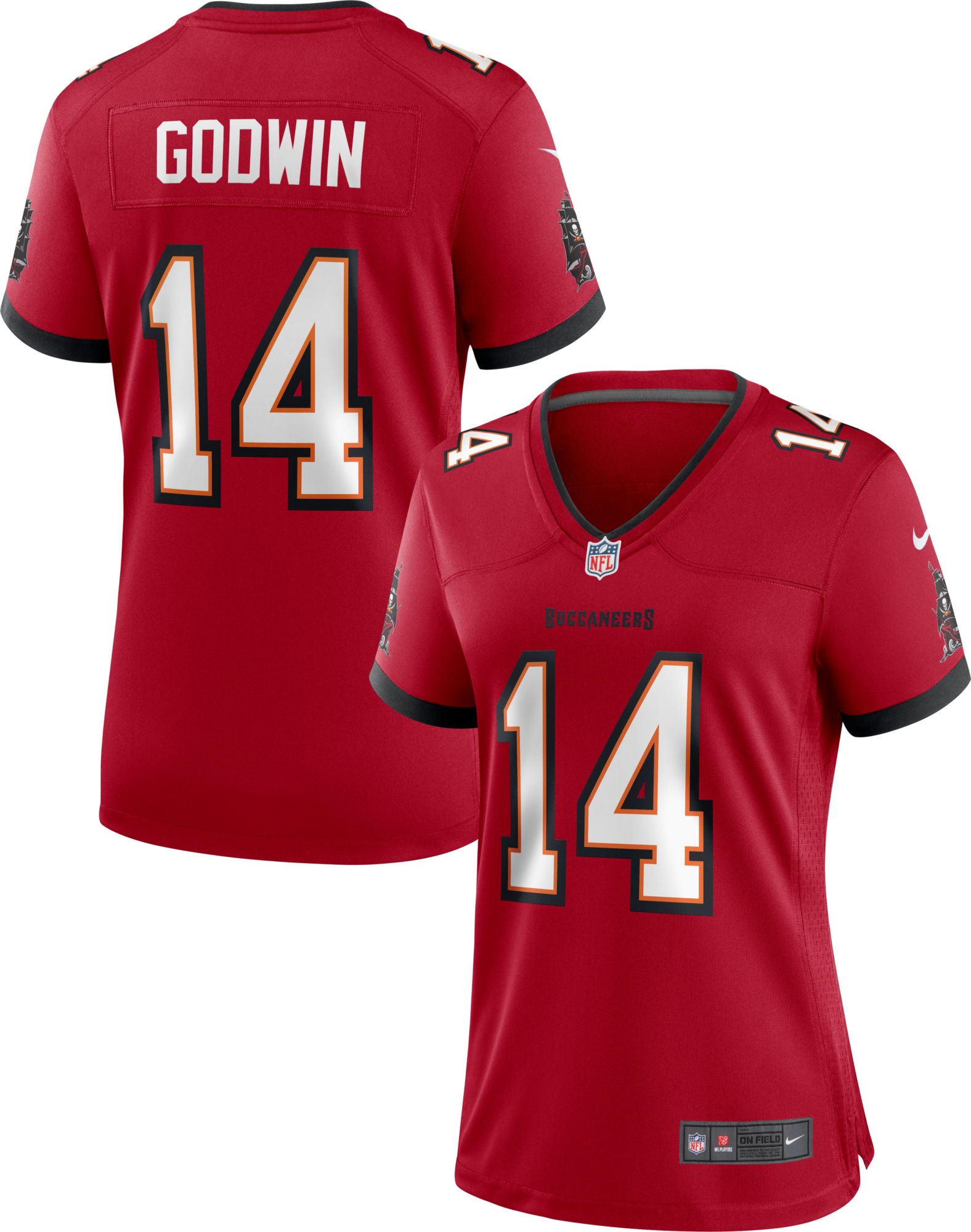 Nike Women’s Tampa Bay Buccaneers Chris Godwin #14 Red Game Jersey | Holiday Gift