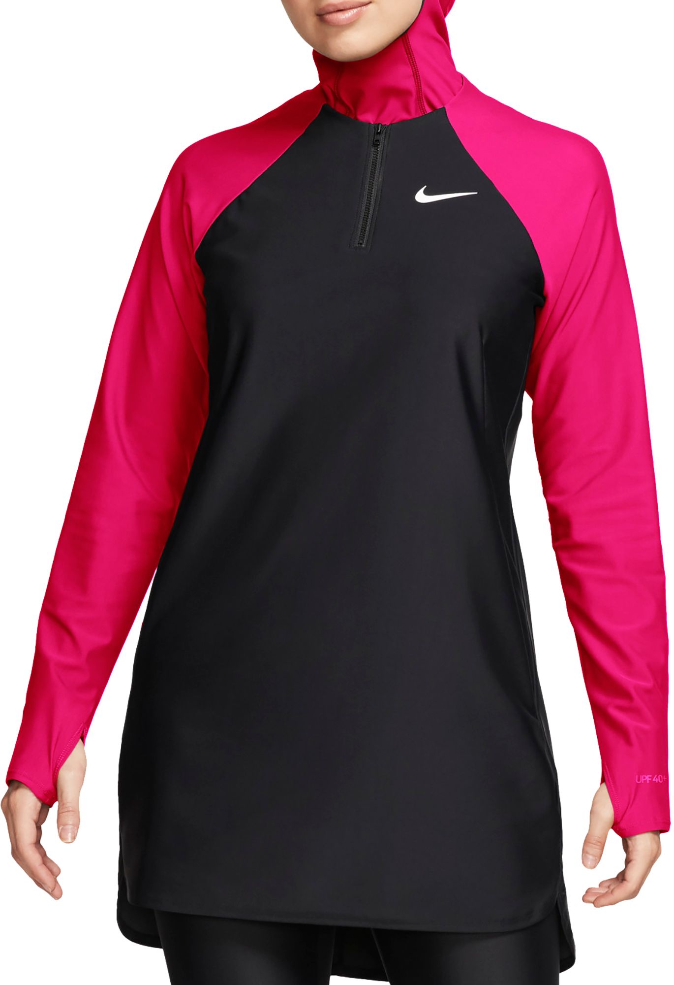 Nike Women's Victory Full Coverage Swim Tunic - Pink