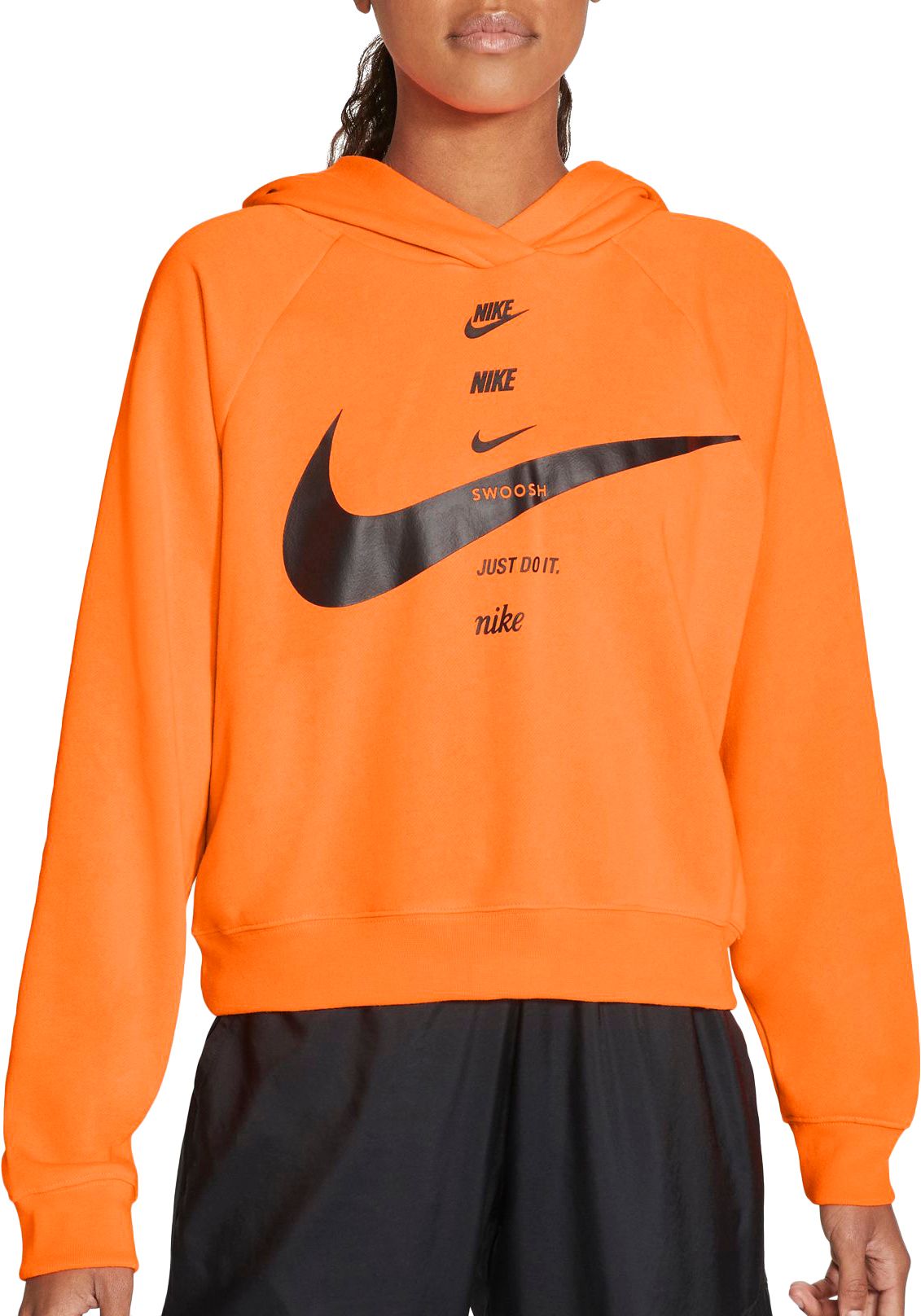 nike hoodie womens orange