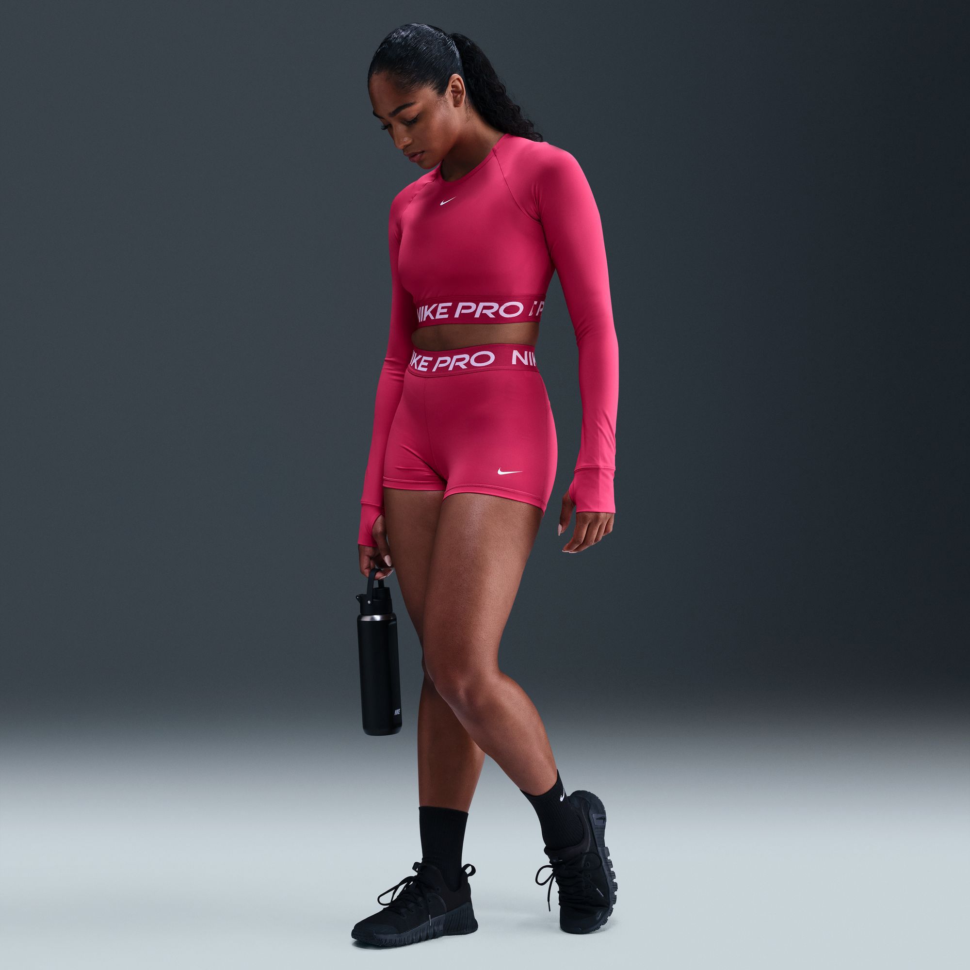 Nike Women's Pro 3” Shorts Rush Pink thumbnail