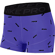 Nike Women's Pro Metallic Printed 3'' Shorts