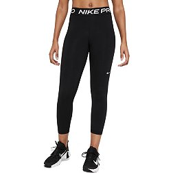 Nike Pro Women's 365 Mid-Rise Cropped Mesh Panel Leggings