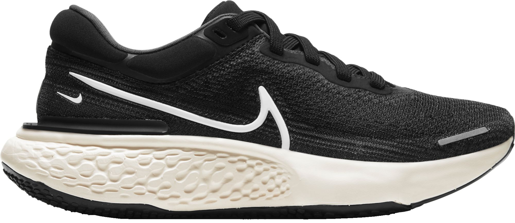 Nike Women's ZoomX Invincible Run Flyknit Running Shoes, Size 6, Black/White/Grey