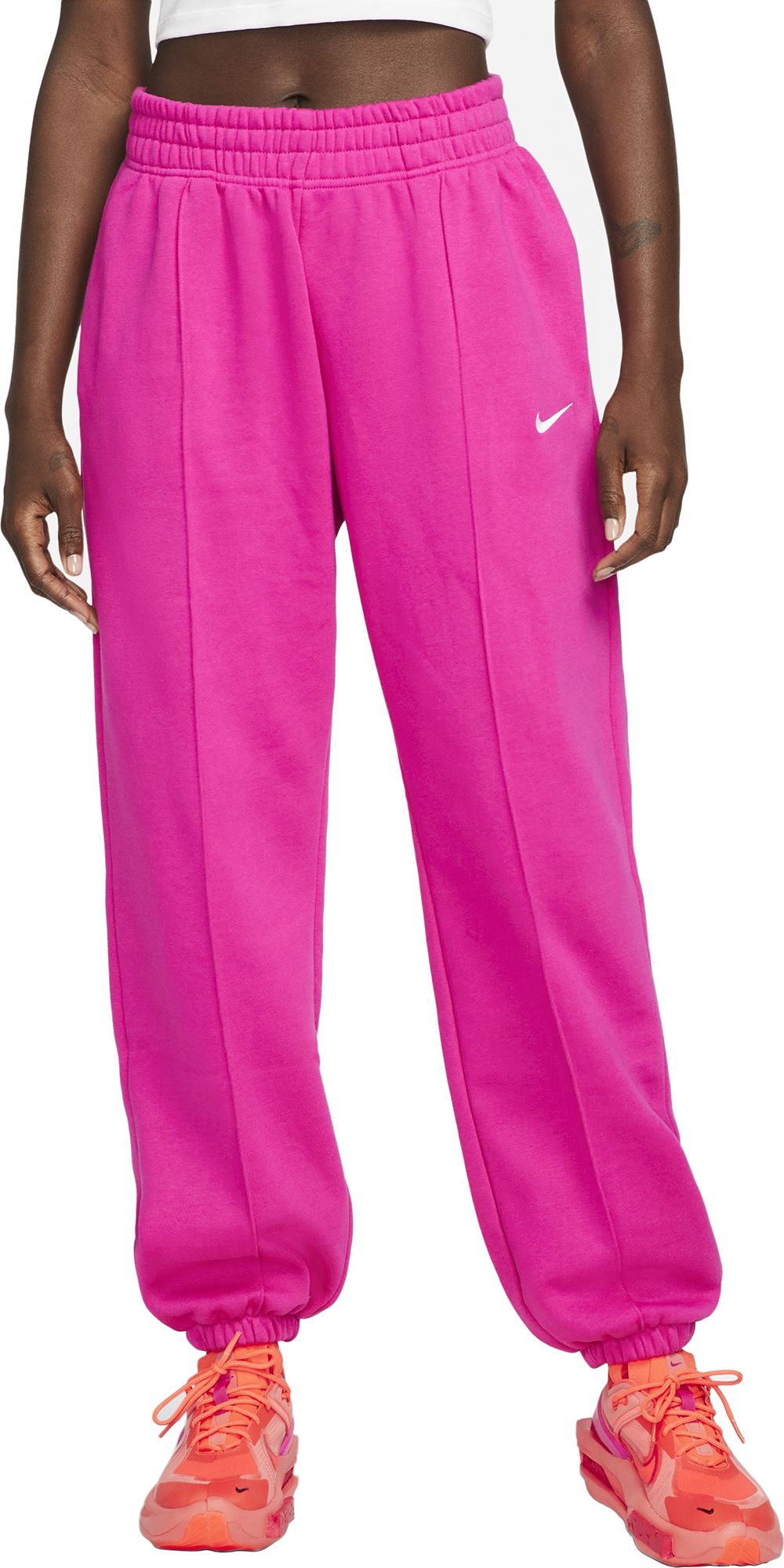 Calça NIKE W NSW Essential Fleece Pant Rosa de Mulher