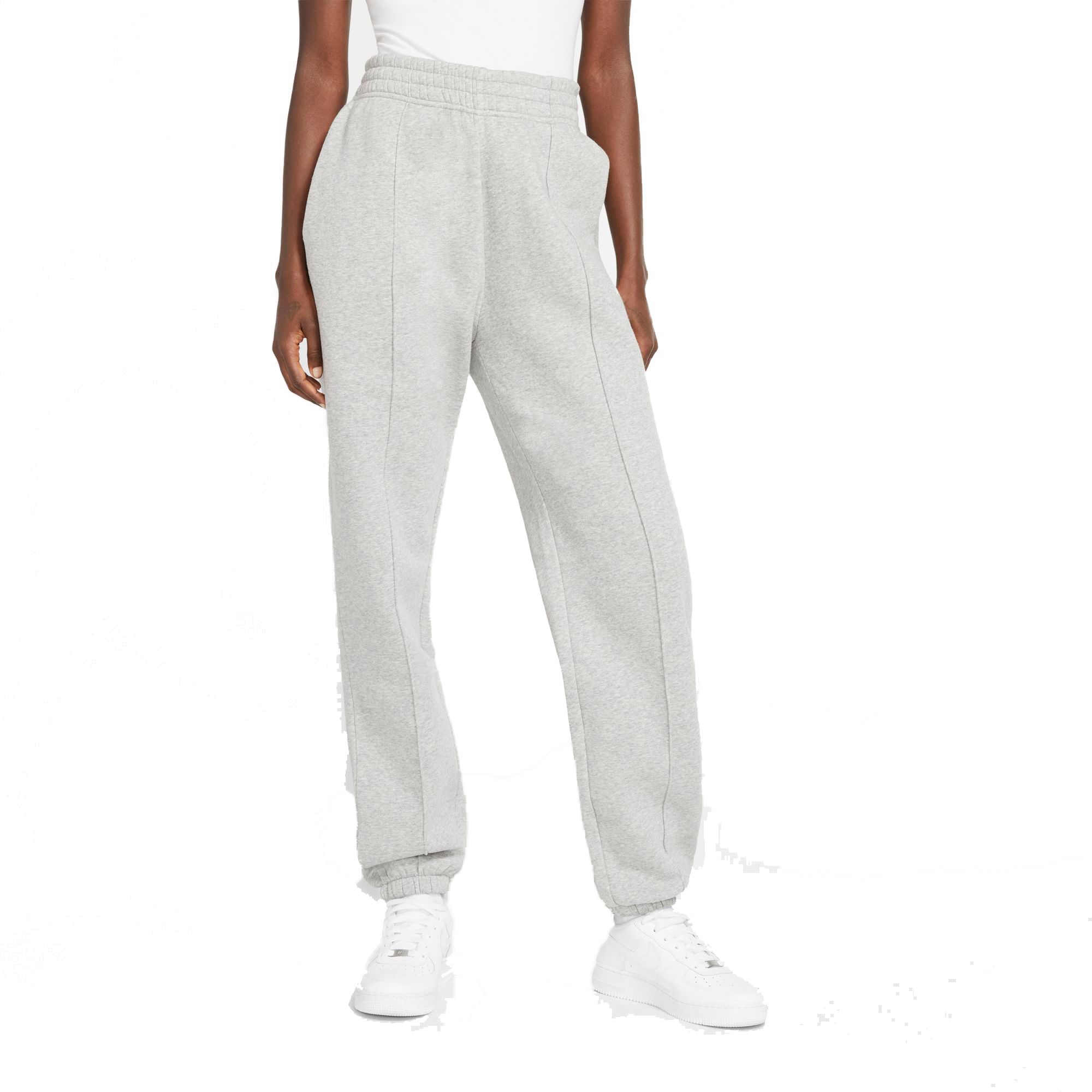 Nike Women's Trend Essential Fleece Pants, Medium, Dk Grey Heather