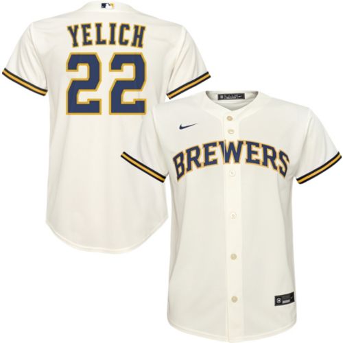 shalomclub シャロムクラブ　milk jersey Nike Youth Milwaukee Brewers Sal Frelick #10 White Cool Base