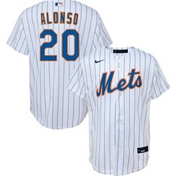 Michael Conforto #30 - Game Used White Pinstripe Jersey - Seaver Patch -  1-4, HR (13), RBI - Mets vs. Marlins - 9/29/21