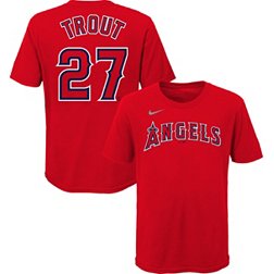 Nike Youth 4-7 Los Angeles Angels Mike Trout #27 Red T-Shirt