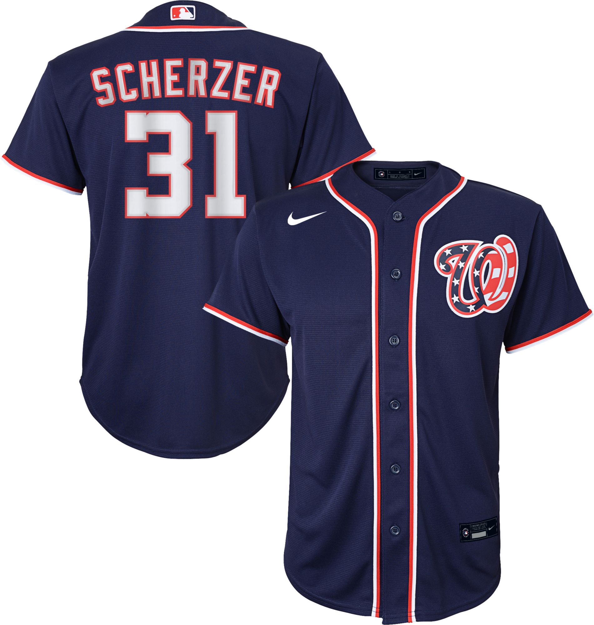 washington nationals men's jersey