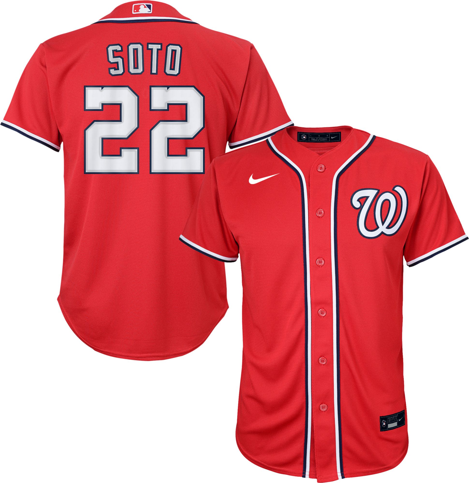 washington nationals red white and blue jersey