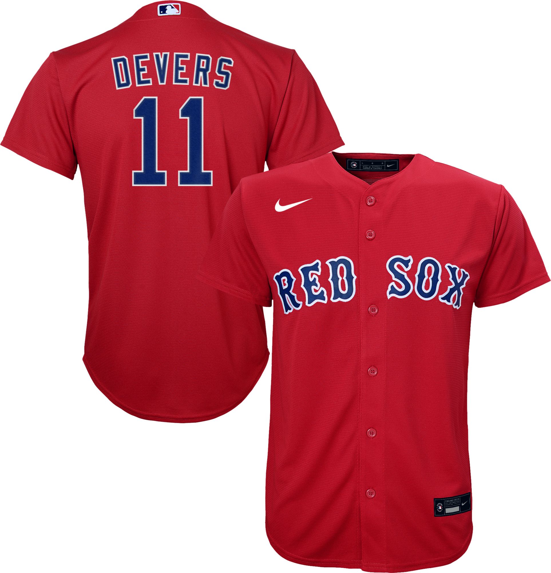 Nike / Youth Replica Boston Red Sox Rafael Devers #11 Cool Base Red Jersey