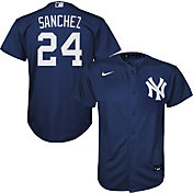 Nike Youth Replica New York Yankees Gary Sanchez #24 Cool Base Navy Jersey
