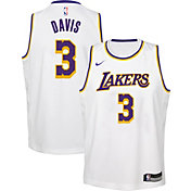 Nike Youth Los Angeles Lakers Anthony Davis #3 White Dri-FIT Swingman Jersey