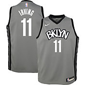 Nike Youth Brooklyn Nets Kyrie Irving #11 Grey Dri-FIT Statement Swingman Jersey