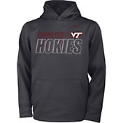 Nike Youth Virginia Tech Hokies Grey Therma Pullover Hoodie