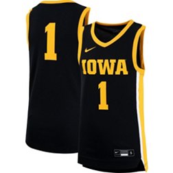 Nike Youth Iowa Hawkeyes #1 Black Replica Basketball Jersey