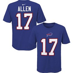 NFL Team Apparel Youth Buffalo Bills Josh Allen #17 Royal Player T-Shirt