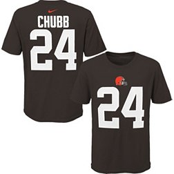 NFL Team Apparel Youth Cleveland Browns Nick Chubb #24 Brown Player T-Shirt