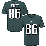 NFL Team Apparel Youth Philadelphia Eagles Zach Ertz #85 Green Player T-Shirt