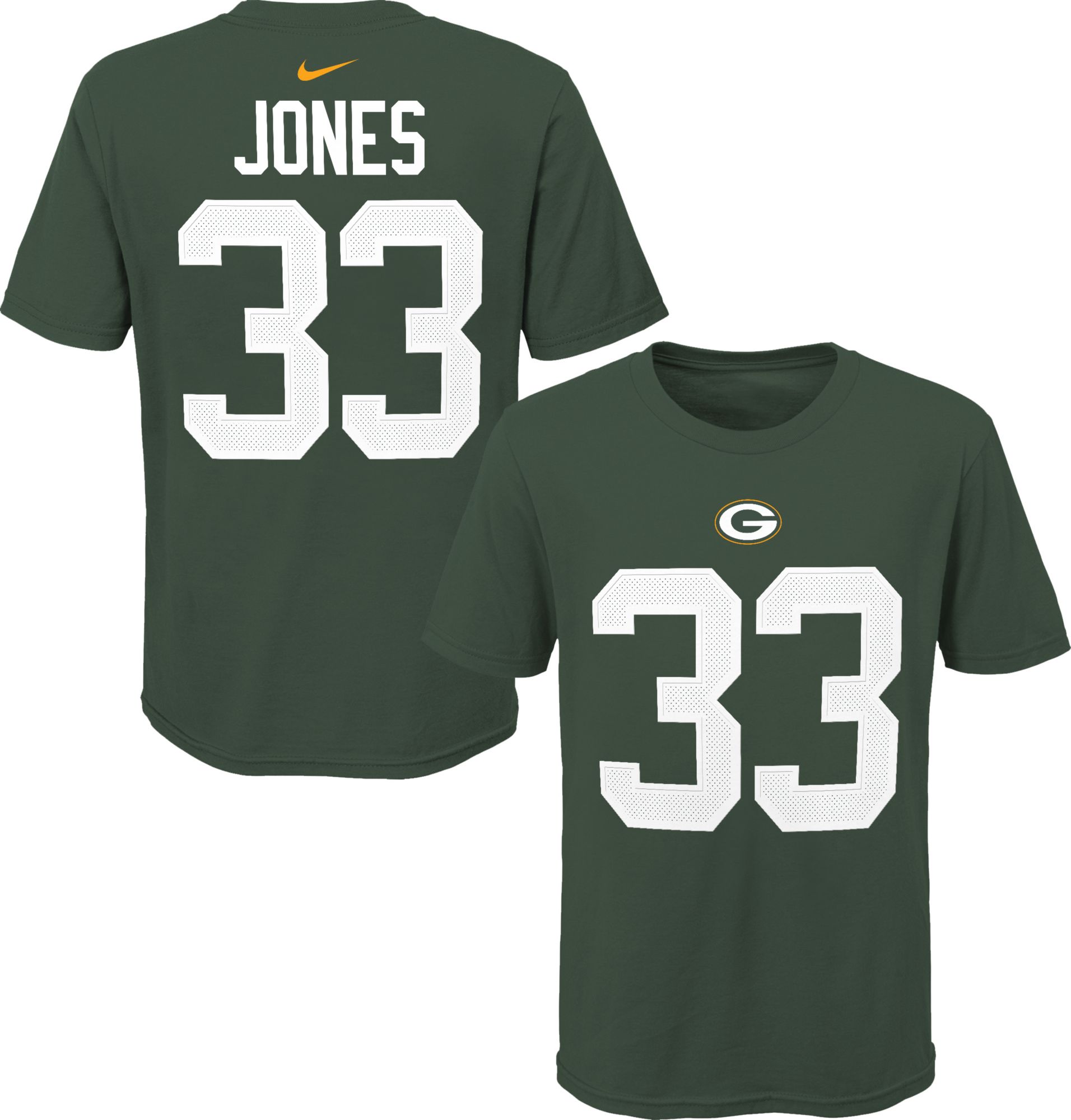 Nike / NFL Team Apparel Youth Green Bay Packers Aaron Jones