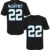 NFL Team Apparel Youth Carolina Panthers Christian McCaffrey #85 Black Player T-Shirt