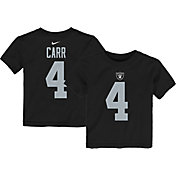 Nike Youth Las Vegas Raiders Derek Carr #4 Player Black T-Shirt