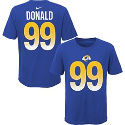 NFL Team Apparel Youth Los Angeles Rams Aaron Donald #85 Royal Player T-Shirt
