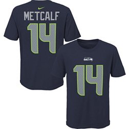 NFL Team Apparel Youth Seattle Seahawks DK Metcalf #14 Navy Player T-Shirt