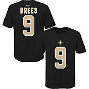 NFL Team Apparel Youth New Orleans Saints Drew Brees #85 Black Player T-Shirt