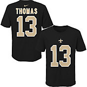 NFL Team Apparel Youth New Orleans Saints Michael Thomas #85 Black Player T-Shirt