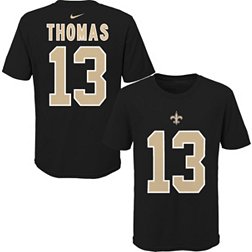 NFL Team Apparel Youth New Orleans Saints Michael Thomas #85 Black Player T-Shirt