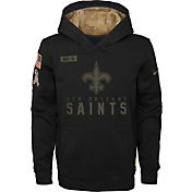 Nike Youth Salute to Service New Orleans Saints Black Therma-FIT Pullover Hoodie