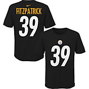 NFL Team Apparel Youth Pittsburgh Steelers Minkah Fitzpatrick #85 Black Player T-Shirt