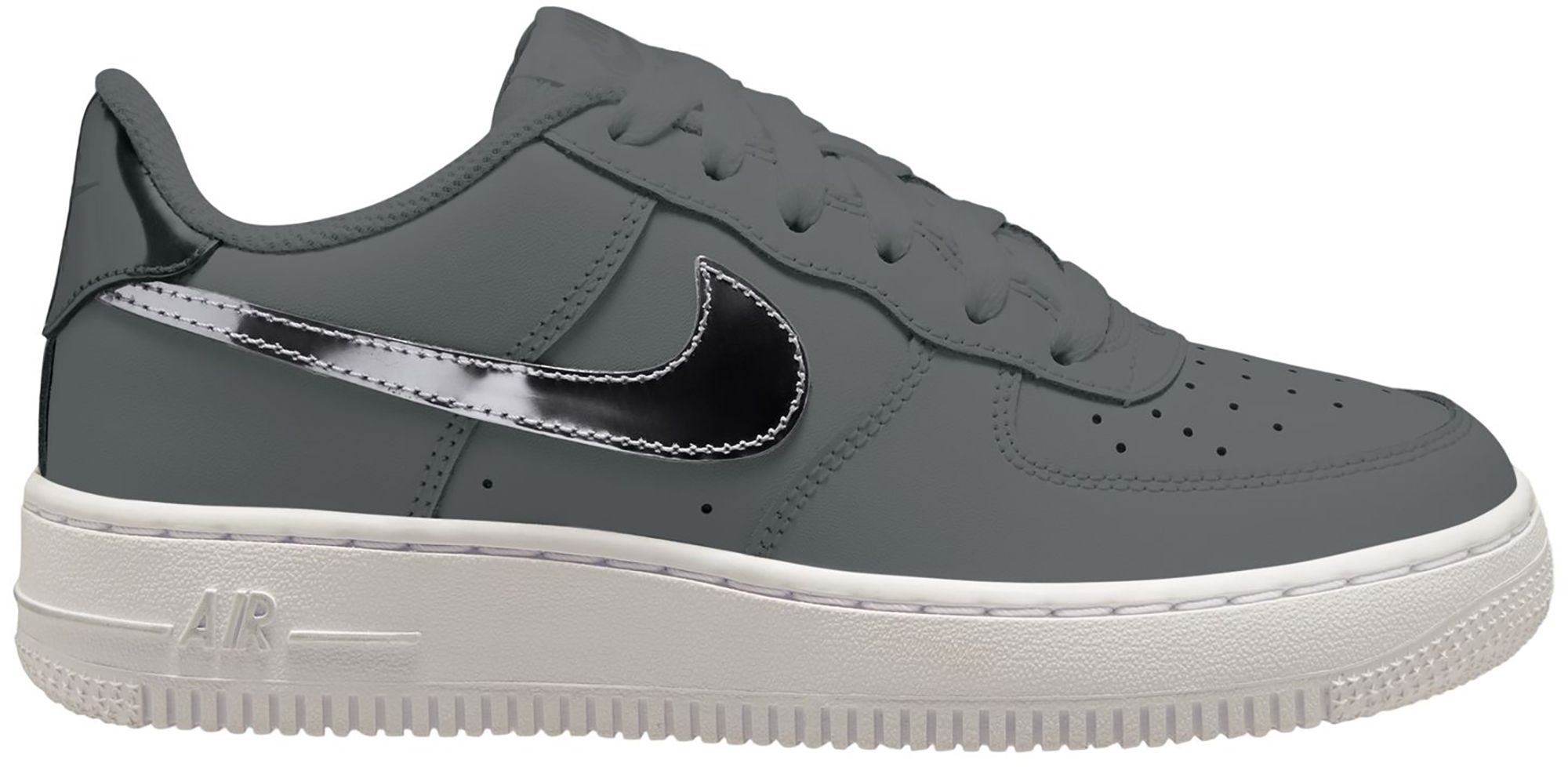 Nike Kids' Grade School Air Force 1 Shoes - Gray