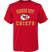 NFL Team Apparel Youth Kansas City Chiefs Big Bevel Red T-Shirt