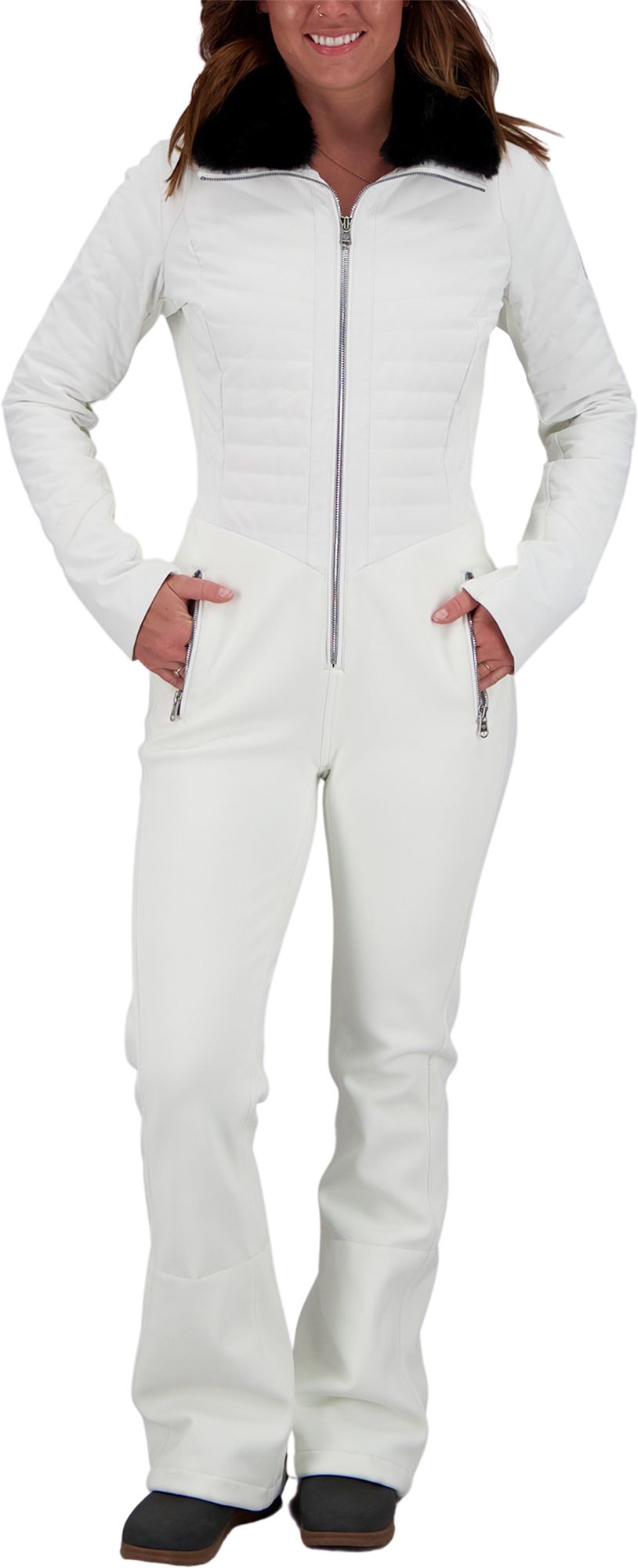 Photos - Ski Wear Obermeyer Women's Katze Winter Suit, Size 8, White 20OBEWWKTZSTXXXXXAPO