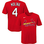 Nike Youth St. Louis Cardinals Yadier Molina #4 Red T-Shirt