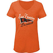Gen2 Youth Girls' San Francisco Giants Orange Fly the Flag V-Neck T-Shirt