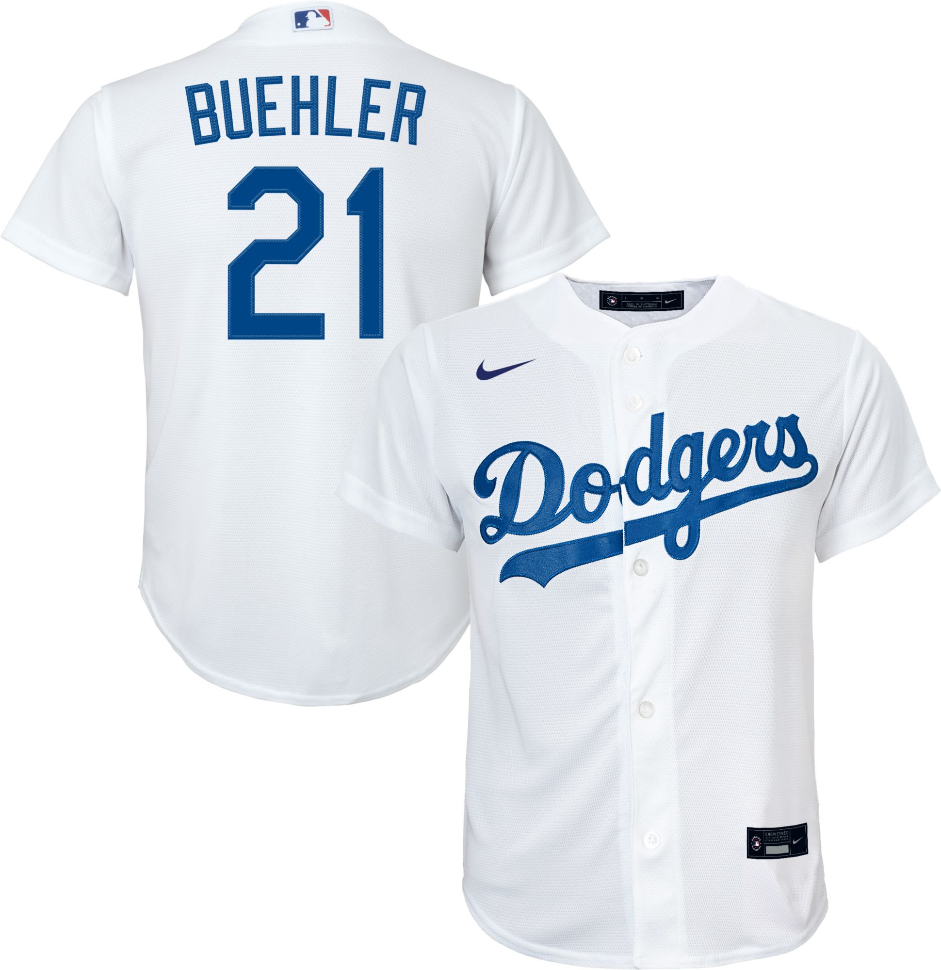 Nike Men's Los Angeles Dodgers Walker Buehler #21 Blue T-Shirt